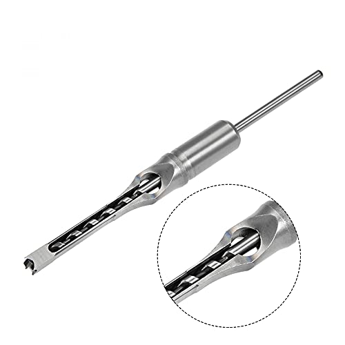 uxcell Square Hole Drill Bit, 5/16" High-Carbon Steel Hollow Chisel Mortise Power Tool for Woodworking - size: 5/16"