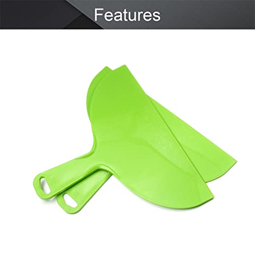 10 Inch Plastic Putty Knife, 2Pcs Flexible Paint Scraper Tool for Spackling - size: 10 inch
