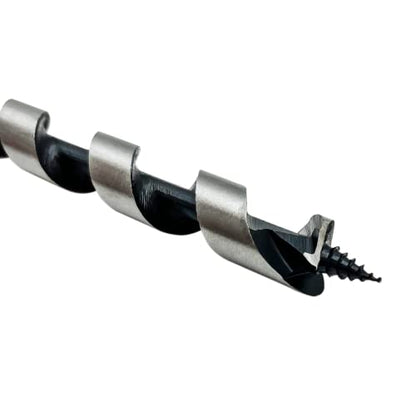 1 x 12 Inch Auger Drill Bit for Wood, Soft and Hard Wood Plastic with 7/16 Inch Hex Shank - style: 1" x 12"