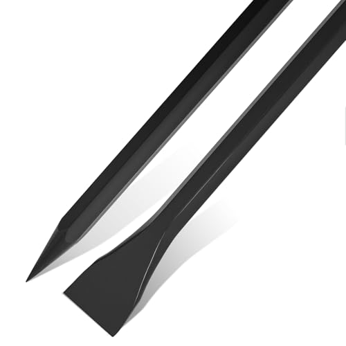 60" (5ft) Chisel Digging Bar 13Lb (6.2kg) Pencil Point Wrecking Pry Road Bar Post Hole Diggers for Digging Prying of Dirt and Large Rocks - color: Black, size: 60 Inch, style: Pencil Point