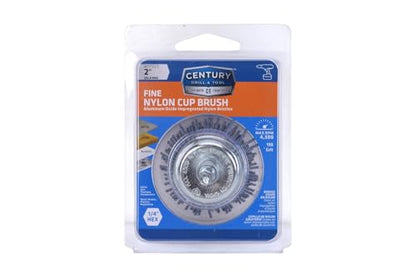 Century Drill & Tool 77223 Nylon Abrasive Cup Brush, 2", Fine - size: 2" Fine