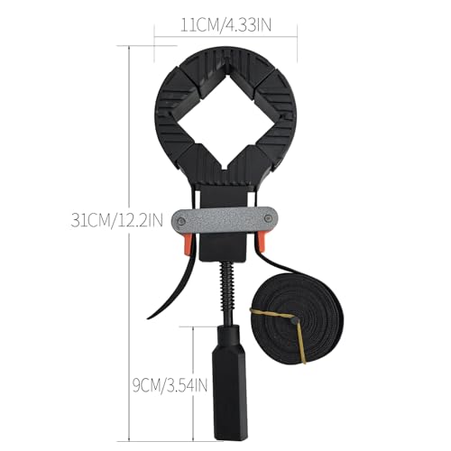 Band Clamps, Frame Quick Release Strap Clamps with 4 Corner Claws, Picture Frame Clamps for Woodworking