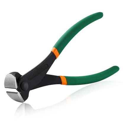 SPEEDWOX 7 Inch End Cutting Pliers, Nail Puller, Wire Cutter, Green & Orange, Limited Warranty - size: 7"