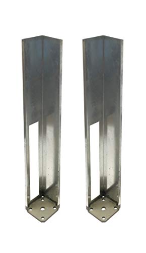 Vinyl Fence Concrete/Wood Post Mount Tower with Mounting Kit (4"x4"x48" (2 Pack)) - color: Two Pack, size: 4"x4"x48"