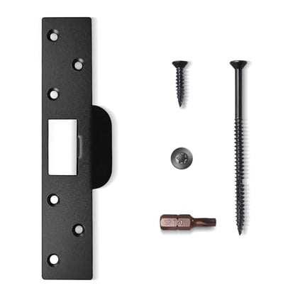 Extra-Long Door Strike Plate, Extended Length/Height - color: Matte Black, size: 1 Pack