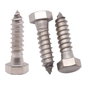 (6 PCS) 1/2 x 1-1/2" Stainless Steel Hex Lag Screws Bolts, 304 Stainless Steel Hexagon Head Lag Wood Screws, Full Thread, by RoyceMart - size: 1/2 x 1-1/2"