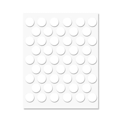 Self-Adhesive Screw Hole Stickers PVC Cover Caps Dustproof for Wooden Furniture Cabinet (50, White, 0.55 inch - 14 mm) - color: White, size: 0.55 inch - 14 mm