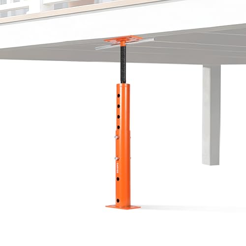 Adjustable House Floor Jack Post, 2 Pack – Heavy Duty Steel for Basement Support – 18,000 lbs Capacity – Telescoping Construction Jack – Leveling & Lifting Floor Joist Beams – Orange Red, - size: 19-36in, 2Pack