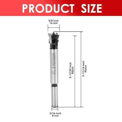 MOLLOM 5/8" (16mm) Carbide Forstner Drill Bit - size: 16mm | 5/8"