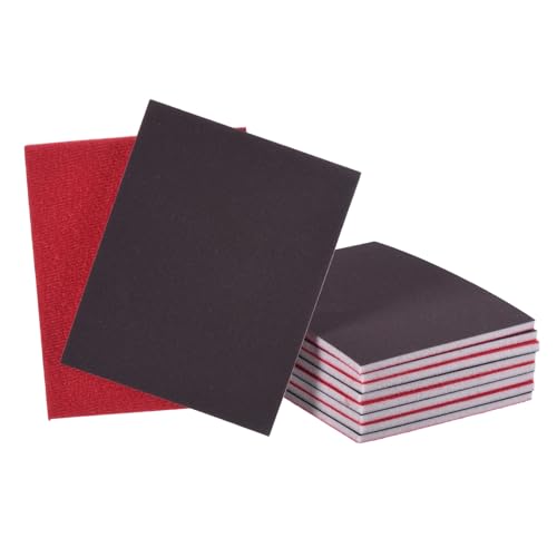 10Pcs 320Grit Sanding Sponges, 5.5x4.5In Hook & Loop Black - size: 320 Grit