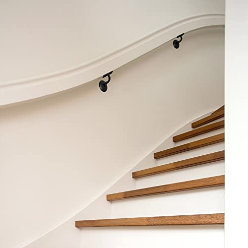 Design House Jumbo Handrail Bracket, Matte Black - color: Matte Black, size: 1.06 L x 1.06 W x 1.38 H
