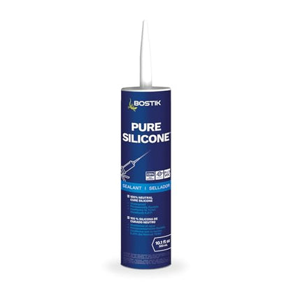 BOSTIK Pure Silicone Clay 10.1oz Silicone Caulk & Sealant - 1 Cartridge - color: Clay