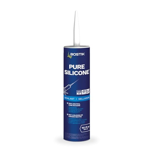 BOSTIK Pure Silicone Cashmere 10.1oz Silicone Caulk & - 1 Cartridge - color: Cashmere