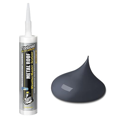 Titebond 61121 Metal Roof Sealant Cartridge, 10.1 oz., Black - color: Black, size: 9.5 oz.