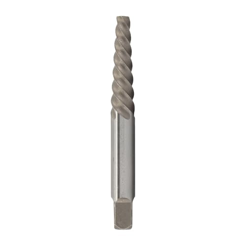 Drill America DEWEZ4 Qualtech Carbon Steel Screw Extractor, #4 Size, 3" Length (Pack of 10) - size: #4