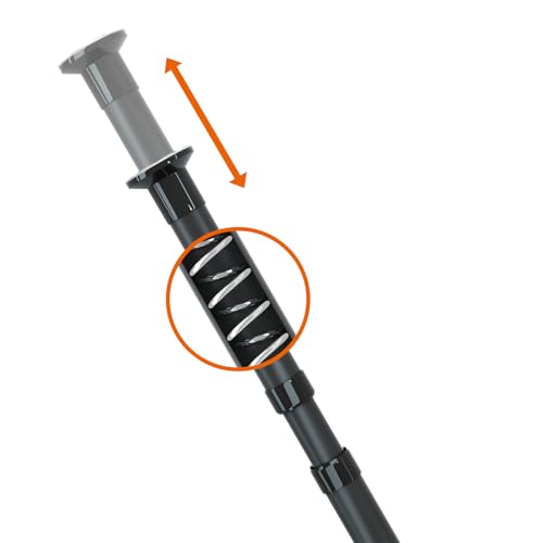 10-Foot Dust Barrier Poles Kit - (Pack of 4) Spring-Loaded Telescoping Poles with Carry Bag for Interior Painting & Decoration Projects