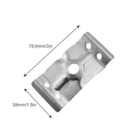 2PCS Boat Shaped Corner Bracket Connector Furniture Component Fastener Metal Adjustable Bracket for Dining Tables and Table Leg Braces