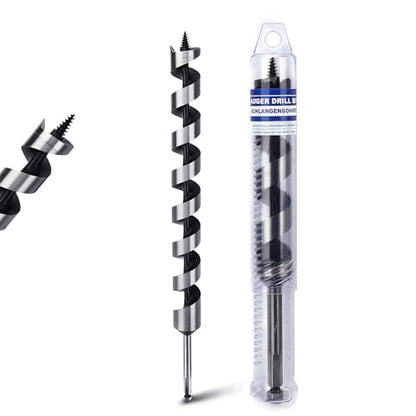 1-1/2" X 23.6" Auger Bit for Wood, 38x600mm Extra Long Auger Drill Bit - size: 1-1/2" (38mm)diameter, style: 23.6 inch / 600mm Length