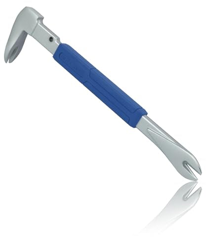 Bates- Cats Paw Nail Puller, 11 Inch, Carbon Steel Nail Puller Tool with Anti-Slip Cushion Grip, Cats Paw Pry Bar, Catspaw Tool for Woodworking & Remodeling
