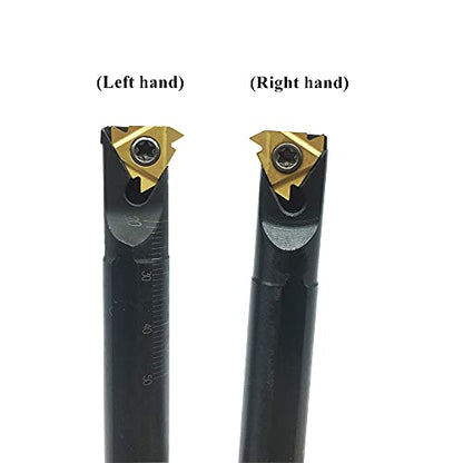 Threading Carbide Inserts 16IR 16ER AG60 with Threading Tool Holder for Steel - color: 2pcs threading boring bar + 16ER/IR