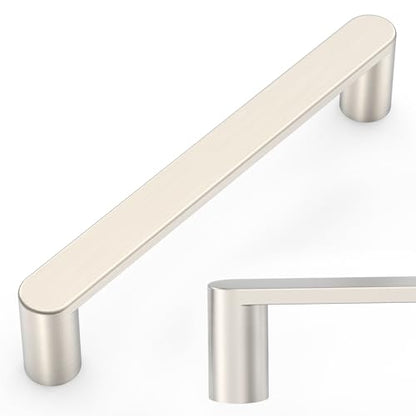 Amerdeco 10 Pack ZH0005BSN Brushed Satin Nickel Cabinet Pulls 3.75" - color: Brushed Satin Nickel, size: 3.75" hole center