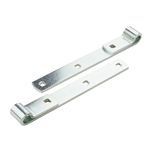 National Hardware Screw Hooks and Strap Hinges, 10", 2-Pack, Zinc Plated - size: 10 Inch