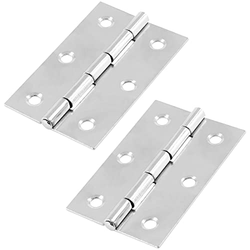 Murtenze 12 Pack Door Hinge, 2.5 Inch Silver - color: Silver, size: 2.5 Inch
