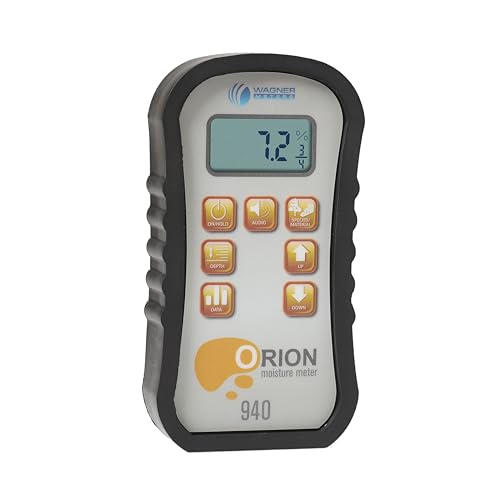 Orion® 940 Pinless Wood Moisture Meter by Wagner Meters I Accurate, Non-Damaging, Dual Depth Lumber Moisture Measurement, Data Collection & Storage, On-site Calibration (Standard Calibrator) - size: Standard Calibrator