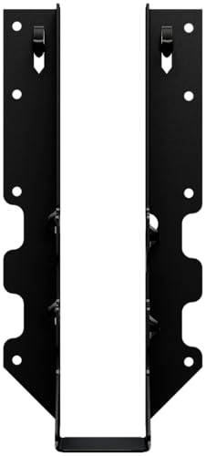 Simpson Strong-Tie LUS210PC Outdoor Accents LUSPC ZMAX, Black Powder-Coated Face-Mount Joist Hanger for 2x10
