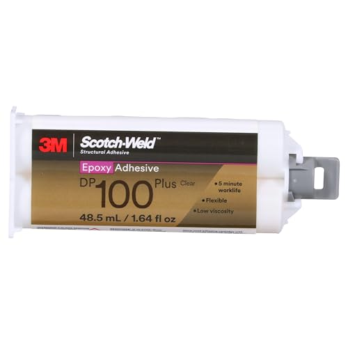 3M Scotch-Weld Epoxy Adhesive DP100 Plus, Clear, 48.5 mL (1.64 fl oz)