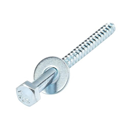 5/16" x 4" Lag Bolts (50 Pcs) 5/16 inch Lag Screws for Wood, Heavy Duty Hex Head with Washers, Zinc Plated - size: 5/16" x 4" (50 PCS)
