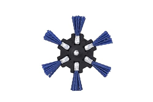 Century Drill & Tool 77343 Nylon Abrasive Flap Brush, 4", Fine - size: 4" Fine