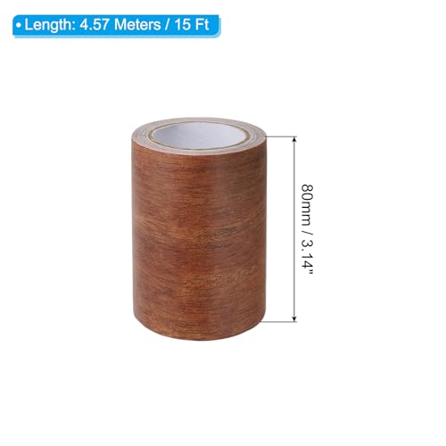 PATIKIL Wood Grain Repair Tape 3" x15ft Self Adhesive Mahogany - color: Mahogany, size: 3"x15ft