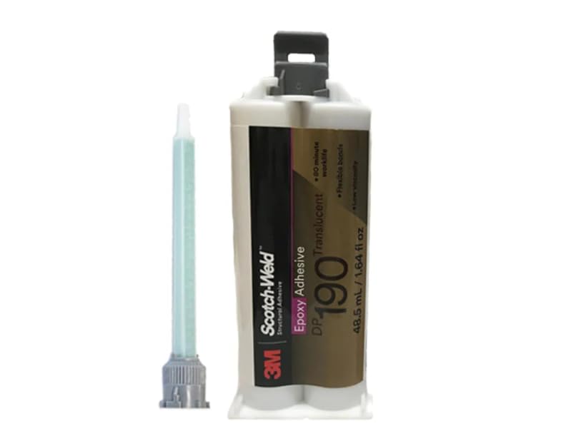 3M ScotchWeld DP190 Translucent Epoxy Adhesive (50ml/1.7oz Cartridge)