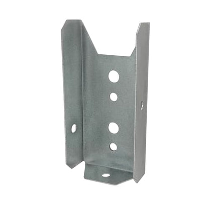 Galvanized 2x4 Fence Bracket Connector for Wood Post, Deck Railing - 20 Gauge (10 Pack) - style: 10 Pack