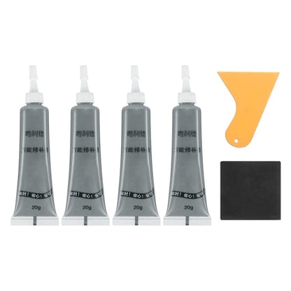 uxcell Wood Repair Kit,4Pcs Touch Up Filler Wood,Silver - color: Silver