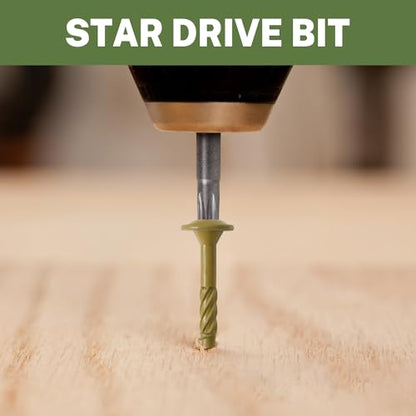 LIONMAX Lag Screws 8 Inch, Timber Screws #14 x 8, 50-PCS, Bronze - color: Bronze, size: #14 x 8"