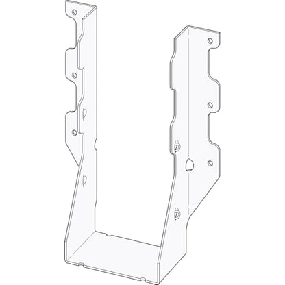 Simpson Strong-Tie LUS28-2SS Light Face-Mount Joist Hanger - 3-1/8 in. (W) x 7 in. (H) x 2 in. (B), Fits Double 2x8 Joists, 18 Gauge Stainless Steel, Hurricane Rafter Ties (Pack of 10)