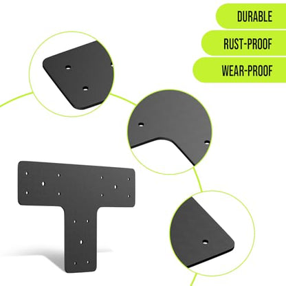 T Post Timber Brackets, 12x8 Heavy Duty for 4x4 6x6 Lumber