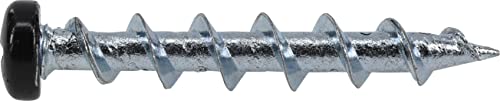 Hillman Borefast Drywall Anchors, 1-1/2in Pan Head, 75 Pack, Black - color: Black