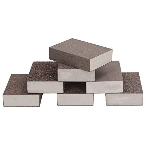 Sanding Sponges, Premium 7-Piece Multi-Grit Wet Dry Sanding Blocks for Wood Metal Plastic Furniture Repair, 36 to 220 Grit Foam Abrasive Kit