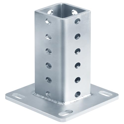 2 Pack 2-1/4" x 2-1/4" Square Sign Post Anchor Base,Surface Mount - size: for 2-1/4" Post