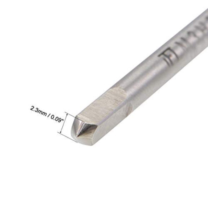 uxcell Metric Thread Tap M3 x 0.5 H2 89mm Extra Long Straight Flute Screw Thread Milling Machine Taps Threading Tapping Repair Tool - size: M3 x 0.5 x 89mm