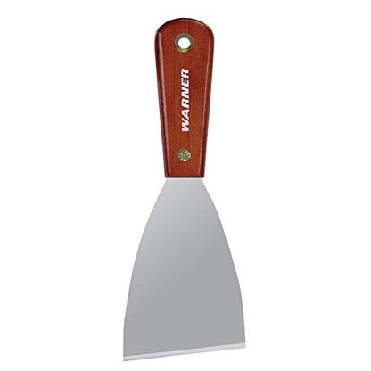 Warner 3" Stiff Scraper, Carbon Steel Blade, Rosewood Series, 615 - size: 3", style: Stiff Scraper