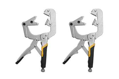 Xiao & Dao Pro Locking pipe clamp, 10 inch This clamp with swivel V shape pads for clamping pipe and tube to weld and repair,etc (2-pack) - color: 10-inch 2-pack