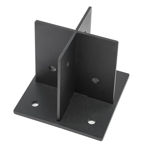 Heavy Duty 6x6 Concealed Post Base for Concrete, 5/16" Thick Steel