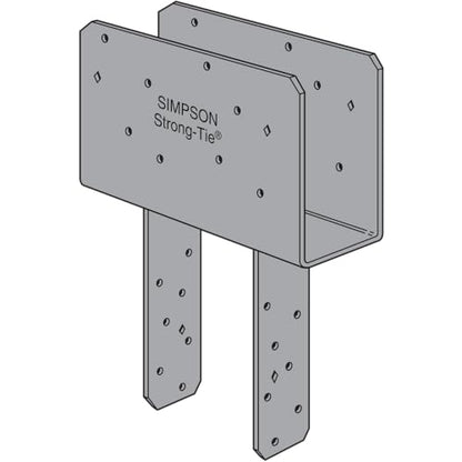 Simpson Strong-Tie CCQ46SDS2.5 CCQ Column Cap for 4X Beam, 6X Post with Strong-Drive SDS Screws - size: 1 Each