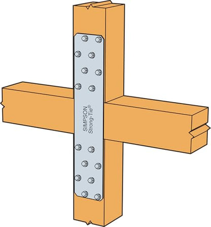 Simpson Strong-Tie Hardware Bracket HRS8 - Heavy Strap Tie, Strong Tie Brackets - 8 in, 50 Count