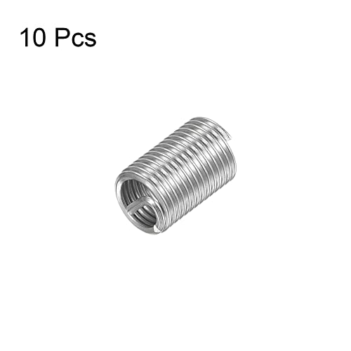 HARFINGTON 10pcs Wire Thread Inserts M5 x 0.8 3D 304 Stainless Steel Helical Coiled Wire Threaded Sleeve - size: M5 x 0.8