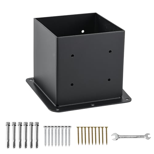 8 Pcs 6"x 6" Post Base Fit (Inner Size 5.6x5.6) Post - size: 8 Pcs, style: 6“x 6"